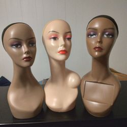 All Complexion Mannequin Heads