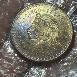 1948 Mexico 🇲🇽 5 Pesos Silver Coin