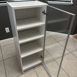 White Book Case Shelves With Glass Doors