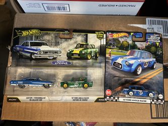 Hot wheels ford galaxie & anglia racer