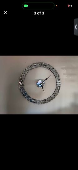 Modern mirror wall clock
