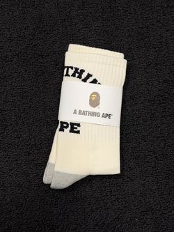 BAPE BAPE Socks 100% authentic A Bathing Ape White socks size M