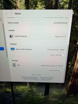 Apple iMac late 2015 27 with 5K video. 16GB Ram 1TB  SSD with Sonoma