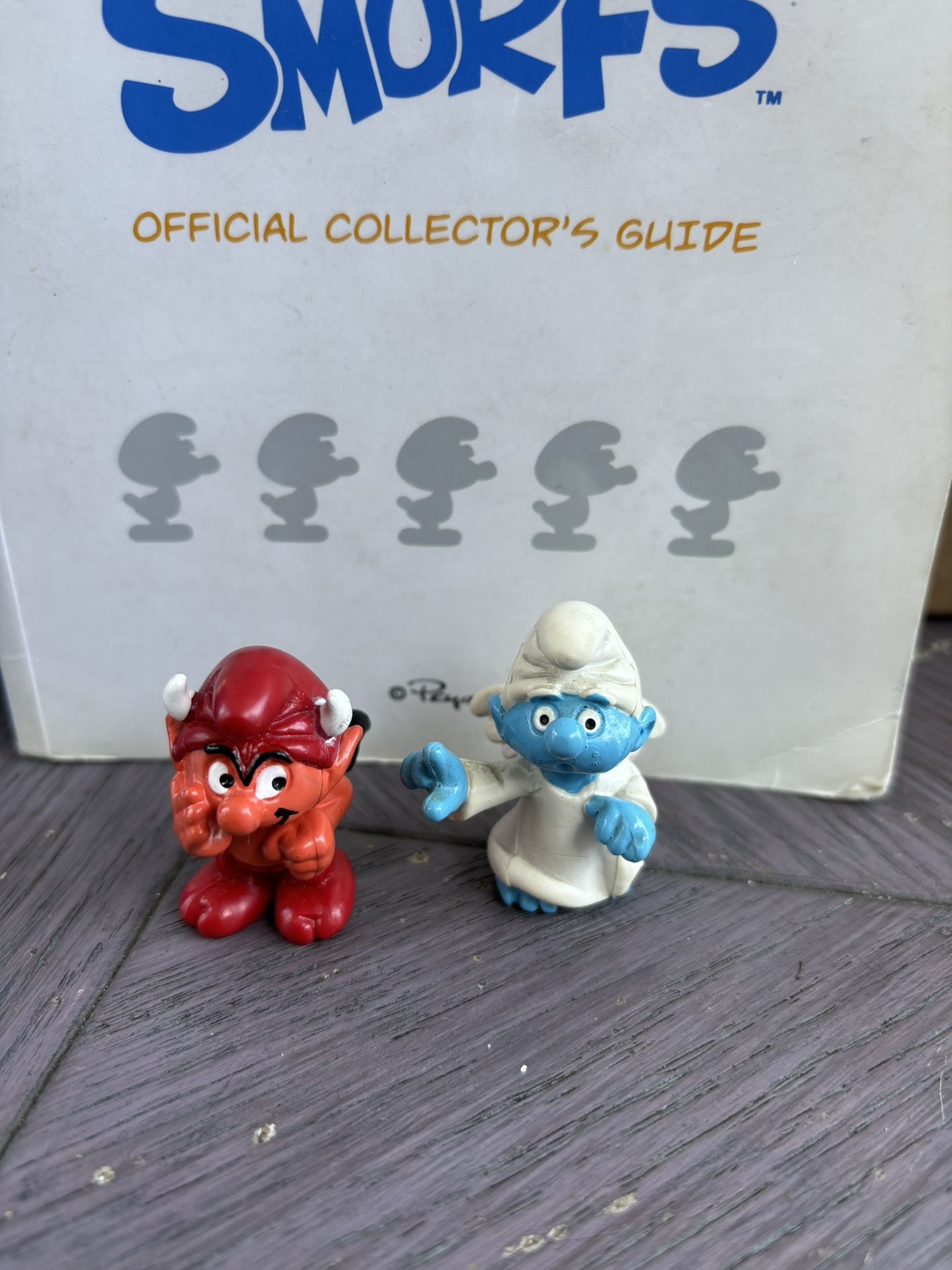 Angel/devil Smurfs Pitufo Puffi Schlumpf schtroumpf smerfy smurfen Smurf Figure