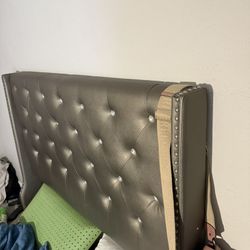 Girly Diamond tufted bed frame. 