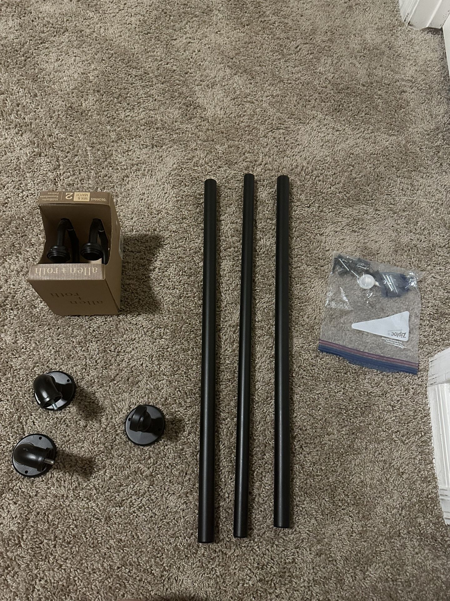 Industrial Style Curtain Rod Set