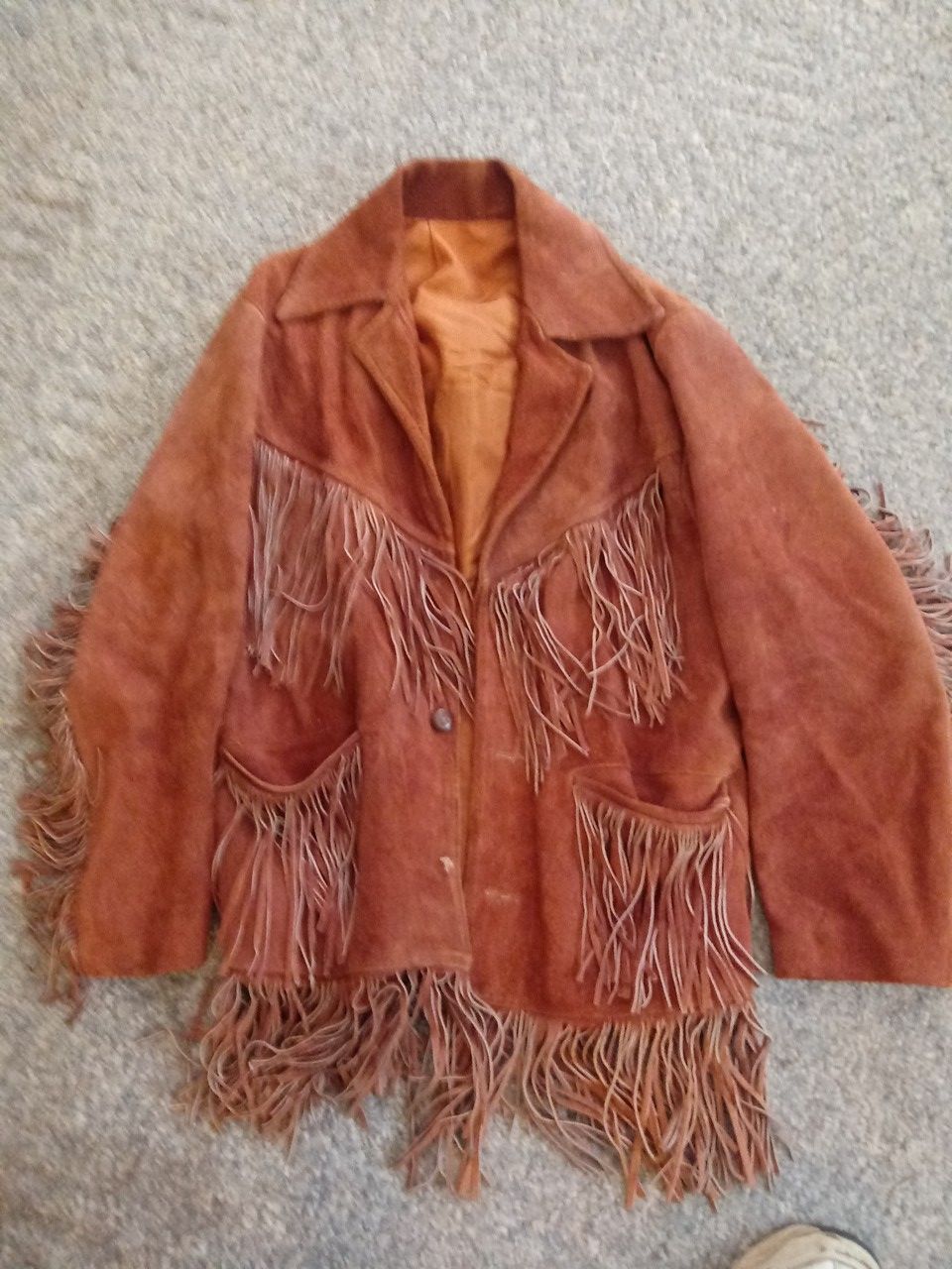 MEN COWBOY FRINGE JACKET 125 SIZE LG