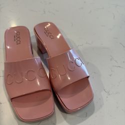 AUTHENTIC GUCCI Sandals Pink Size 7 