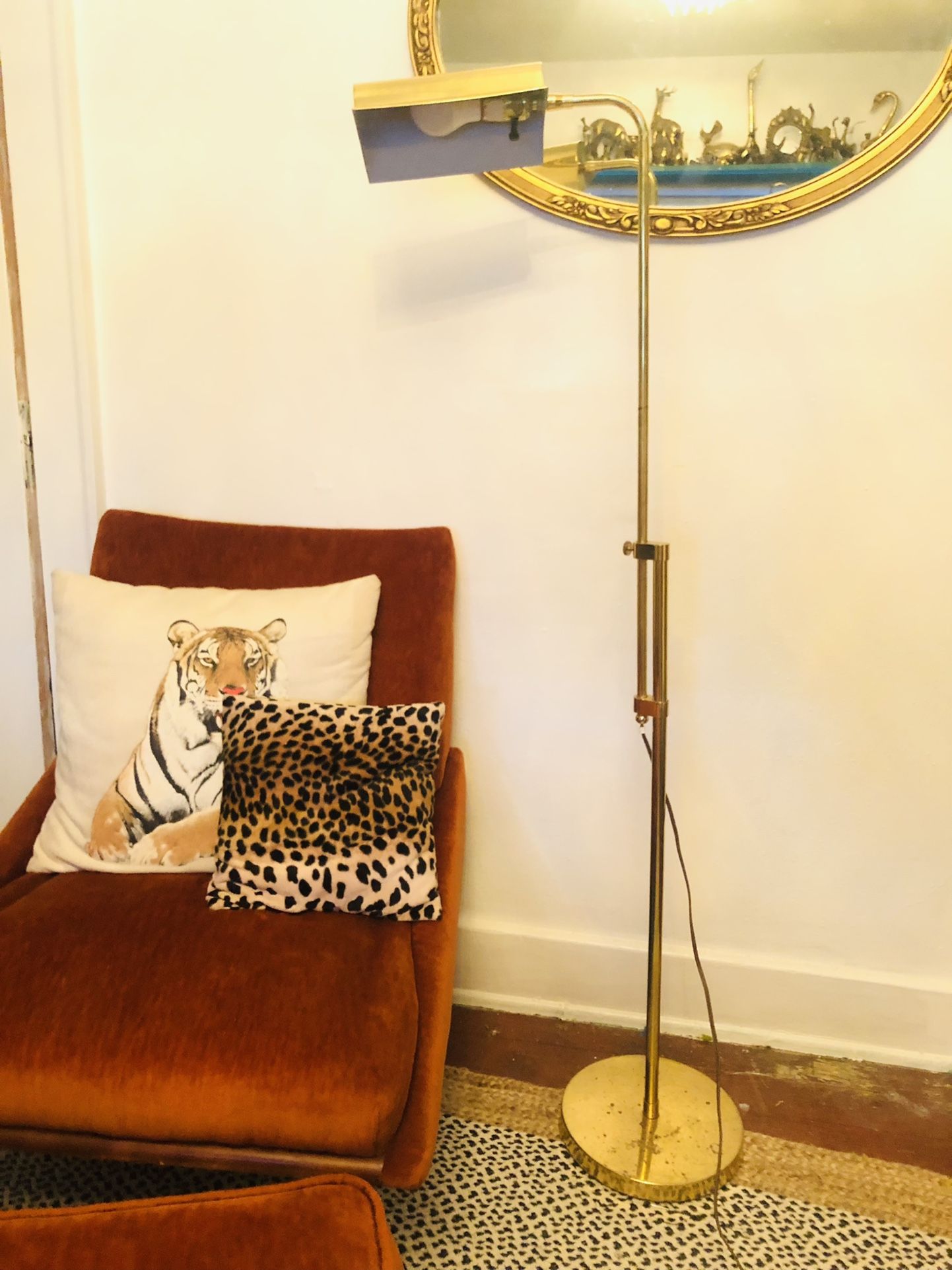 Brass Adjustable Lamp Vintage