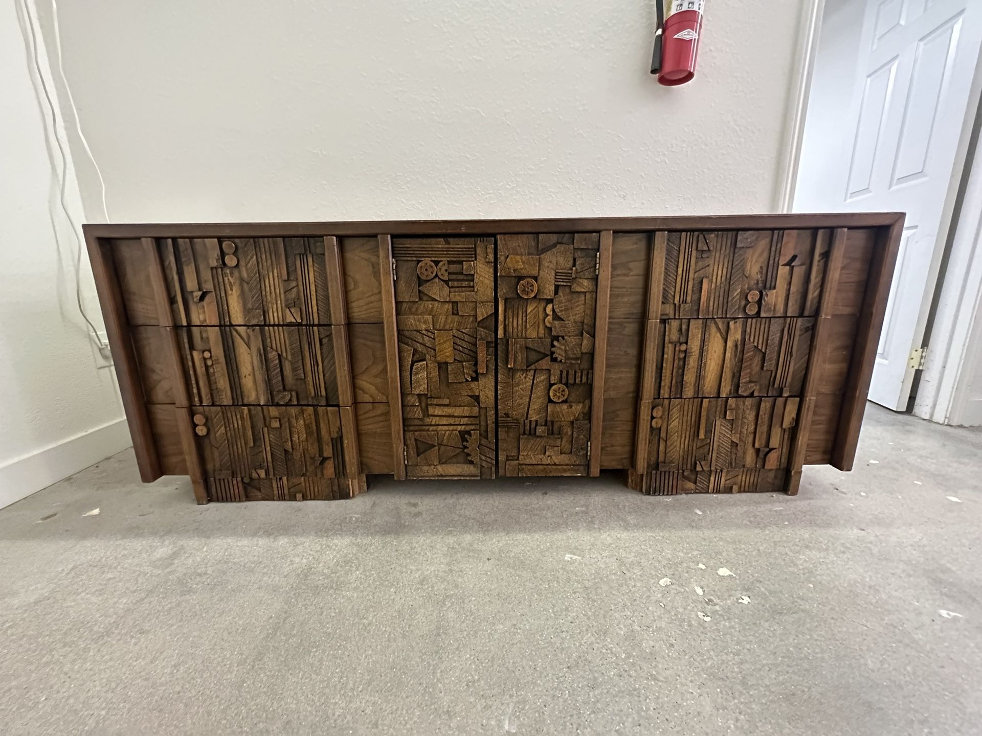 Brutalist a dresser: Pueblo by Lane Furniture MCM.