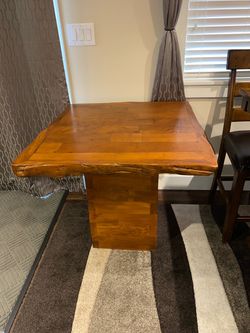 Solid wood bistro table / table