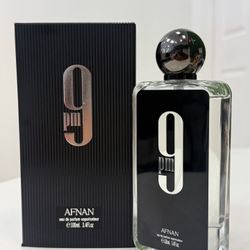 Afnan 9 Pm Eau De Parfum Spray for Men, 3.4 fl.oz.