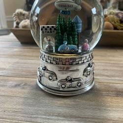 Reed and Barton Race Car Water Globe