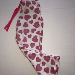 Heart Pajamas Pants Size Medium 