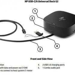 HP USB-C/A Universal Dock G2