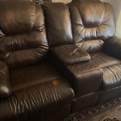 2-seater Leather Sofa
