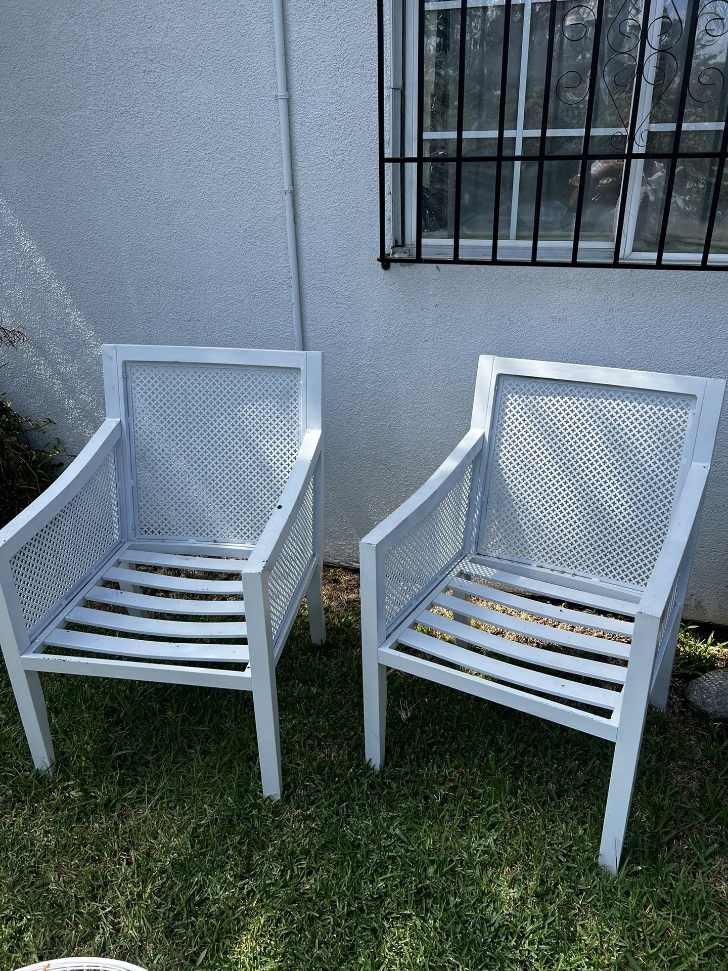 Metal Heavy Duty Chairs Set $90.