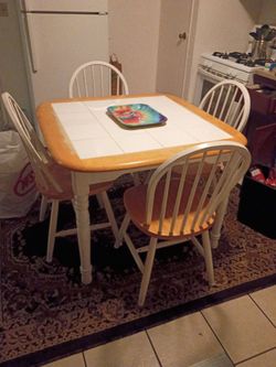 4 chair dining table