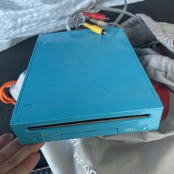 Blue WII Console 