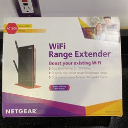 Netgear AC1200 Dual Band WiFi Range Extender Model EX6200