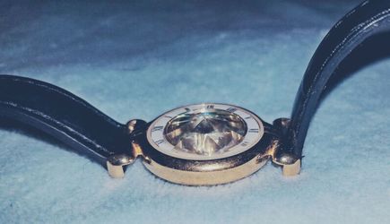 Lady's Fossil Crystal Prism watch