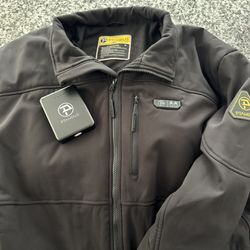 Heated Jacket, Vest and a North Face Soft shell Jacket