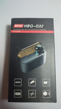 Bluetooth earbud with Charging Case, Single ear , Q32 wireless headset