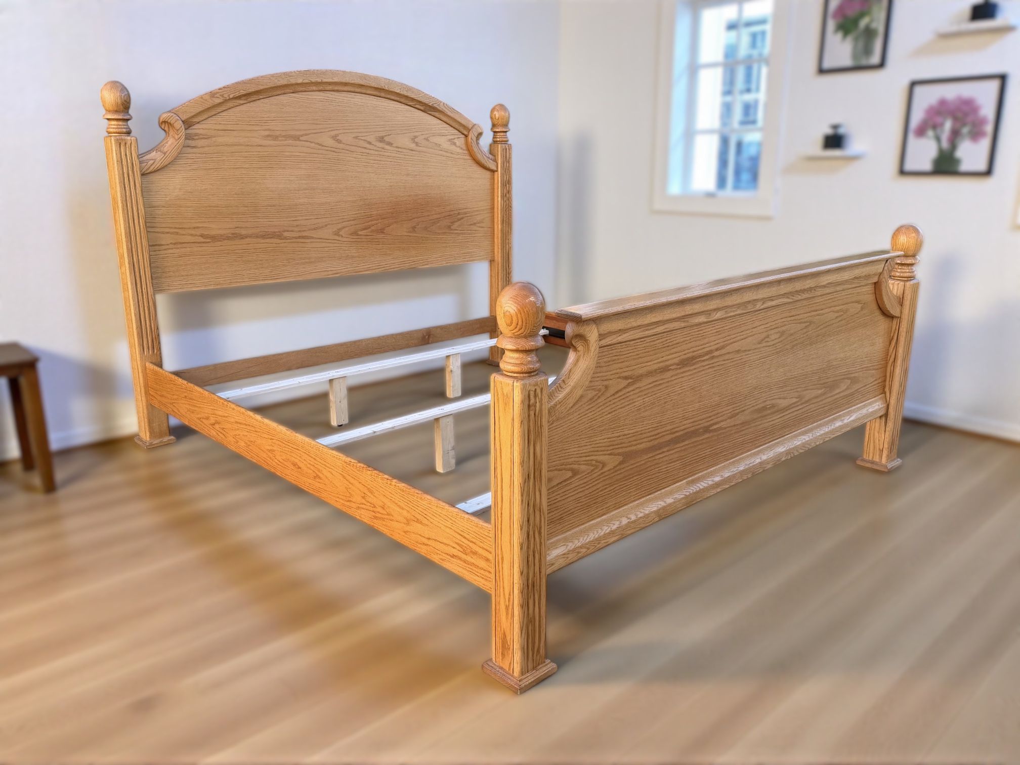 Blackhawk Furniture Covington/Barrington Oak King 4 Poster Bed Frame