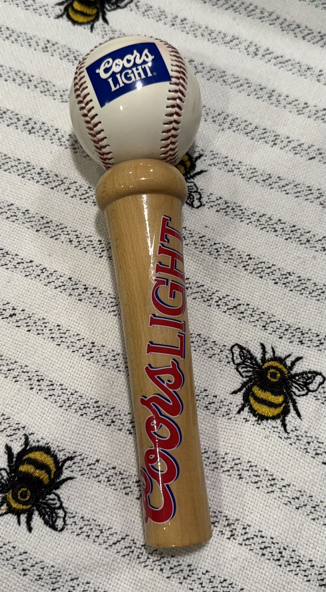 Coors Light Beer Tap Handle Knob Keg Bar Top Kegerator Brewing Baseball Bat