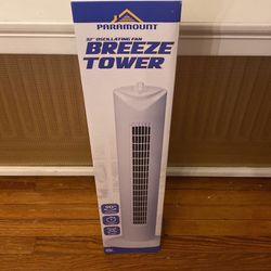 32” Oscillating fan Breeze tower 3 Speed