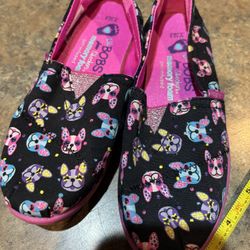 Bobs sketchers memory foam shoes Boston’s terrier. French Bulldog 12.5. Kids shoes