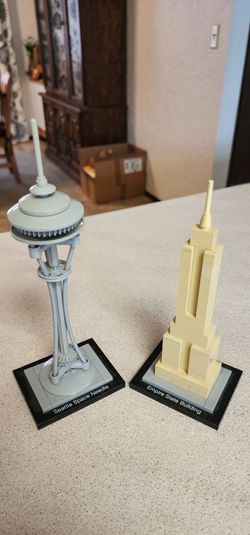 LEGO Architecture 21003 Seattle Space Needle and 21002 Empire State Building