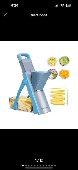 SUPMAKIN Upgrade Safe Mandoline Slicer, Adjustable Potato Slicer, Vegetable Food