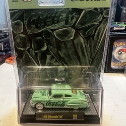 Coca-Cola 1950 Oldsmobile 88 Model Car Green Diecast Soda Theme