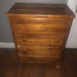 Real Wood Four drawer dresser