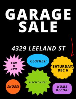 GARAGE SALE