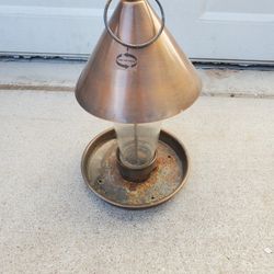 12" TALL METAL BIRD FEEDER