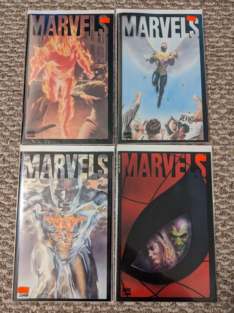 Marvels #1-4 (1994) Comics