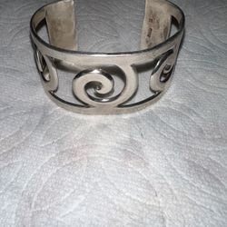 Vintage Sterling Silver Cuff 