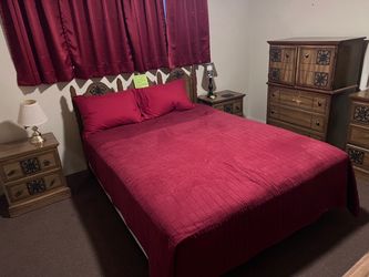 5-piece vintage 1970s Spanish Revival / Mediterranean bedroom set
