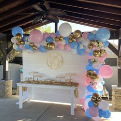 Gender Reveal Party Decor, Babyshower Decor , Babyshower Party Decor , Balloons Garland Decor , Gender Reveal