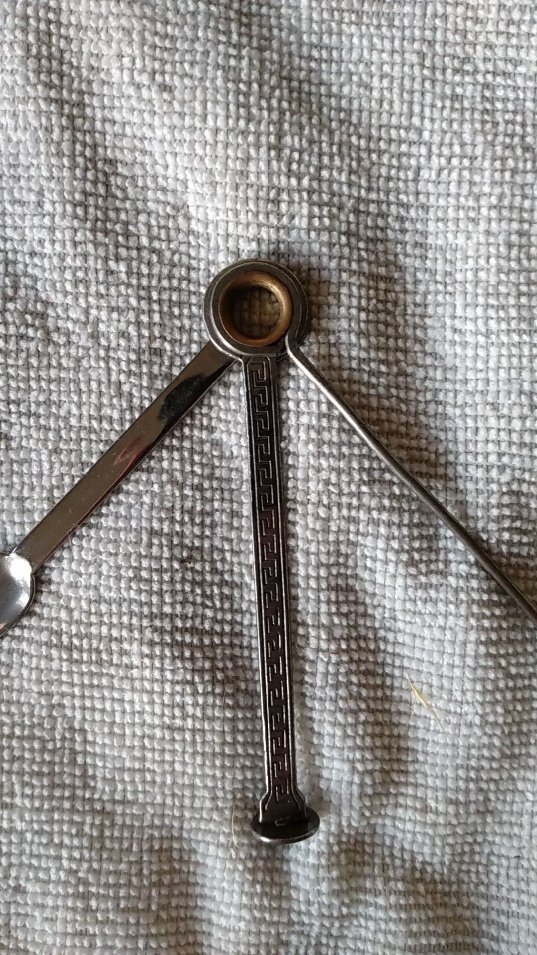 Vintage old German folding spoon with stand art deco