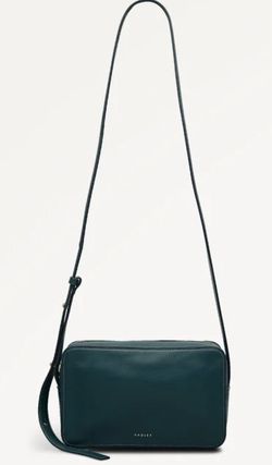 RADLEY LONDON Duchess Close Small Leather Crossbody Bag Teal Ziptop
