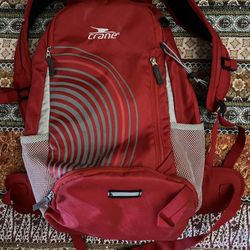 Crane, hiking backpack lounger