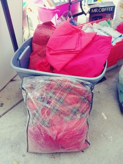 20 yardsRed fabric