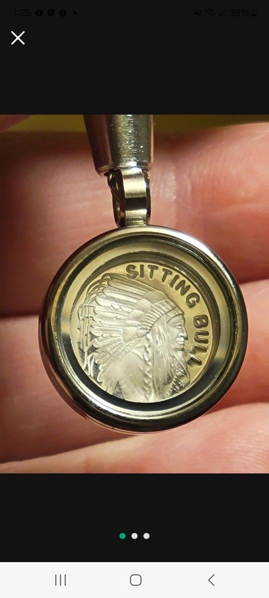 20mm Sitting Bull Charm Pendant