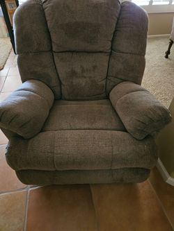 Brown recliner