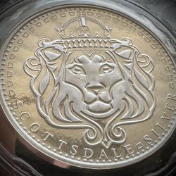 1oz Scottsdale Mint .999 Silver Round