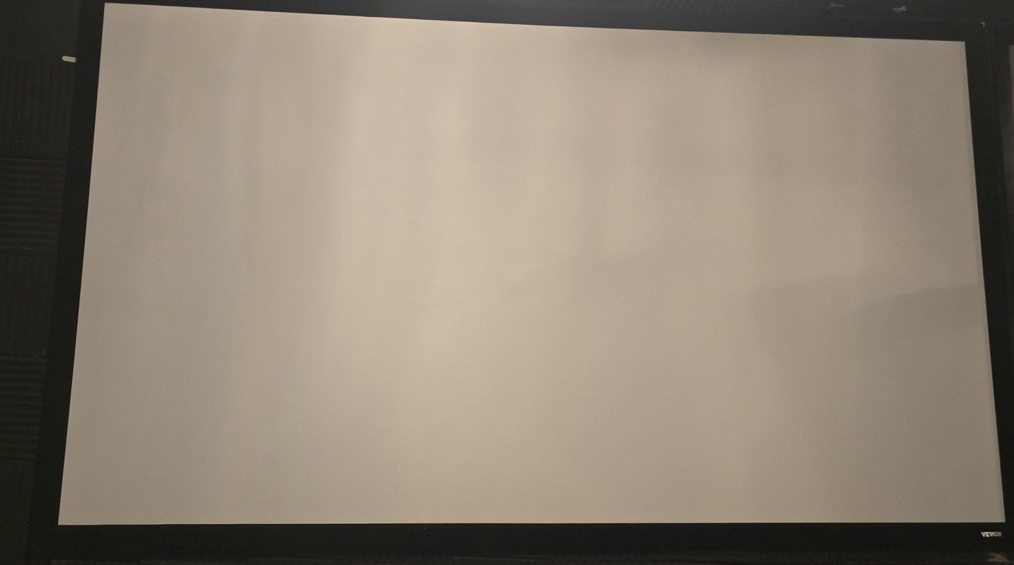 Vevor 130" White Fix Projector Screen