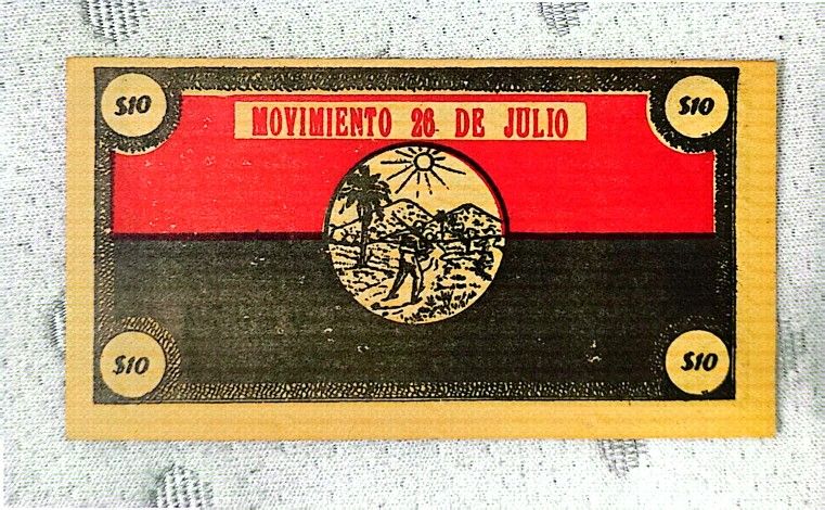 Bono 10 Pesos Movimiento 26 De Julio-cuba-UNC